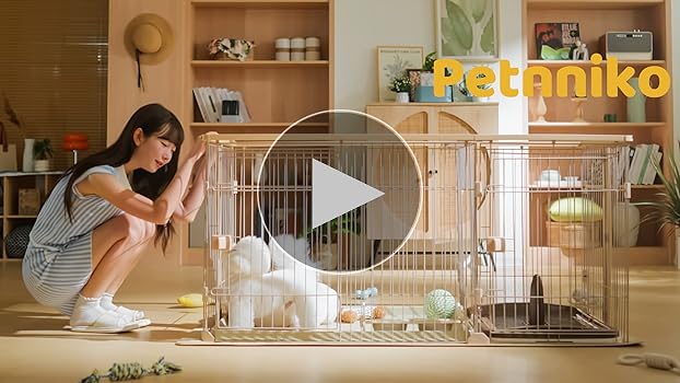 Amazon | Petnniko 犬 ケージ 犬 ゲージ 幅146×奥行68×高さ70cm